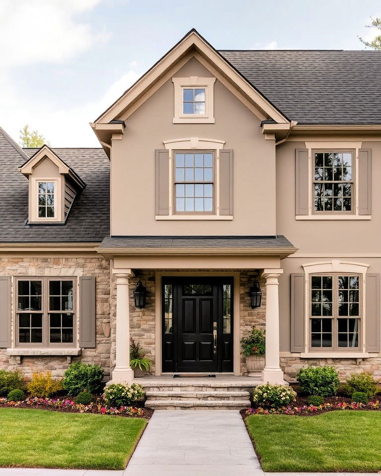 farrow and ball purbeck stone exterior paint - 15 Greige Paint Colors for Exteriors