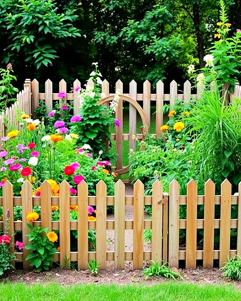 fenced cottage enclosed garden - 15 Enclosed Garden Ideas