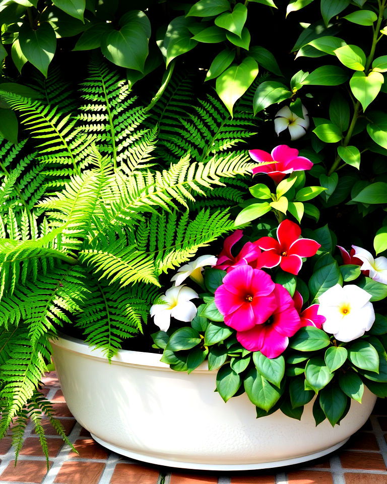 ferns and impatiens window box flowers ferns and impatiens window box flowers - 25 Combinations of Window Box Flowers for Shade