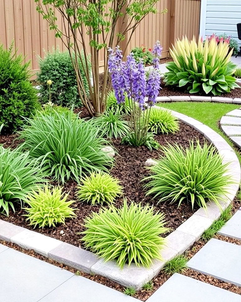flat stone edging for easy maintenance - 25 Stone Garden Edging Ideas