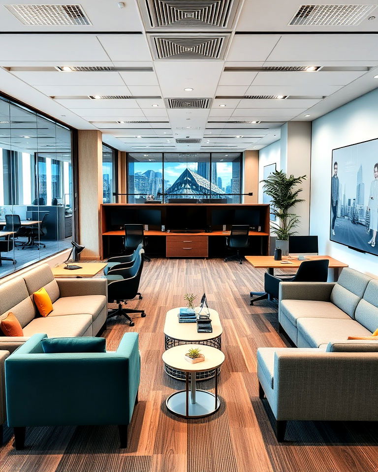 flexible workspaces for remote collaboration - 15 Law Office Interior Design Ideas