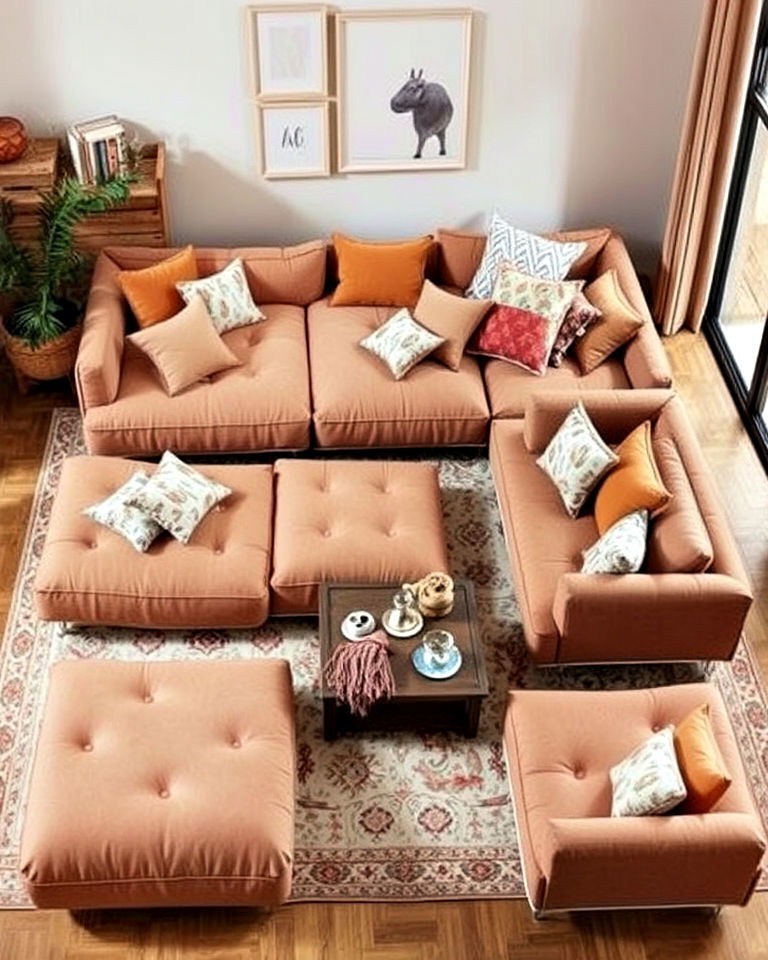 floor sofa sets - 30 Floor Seating Ideas