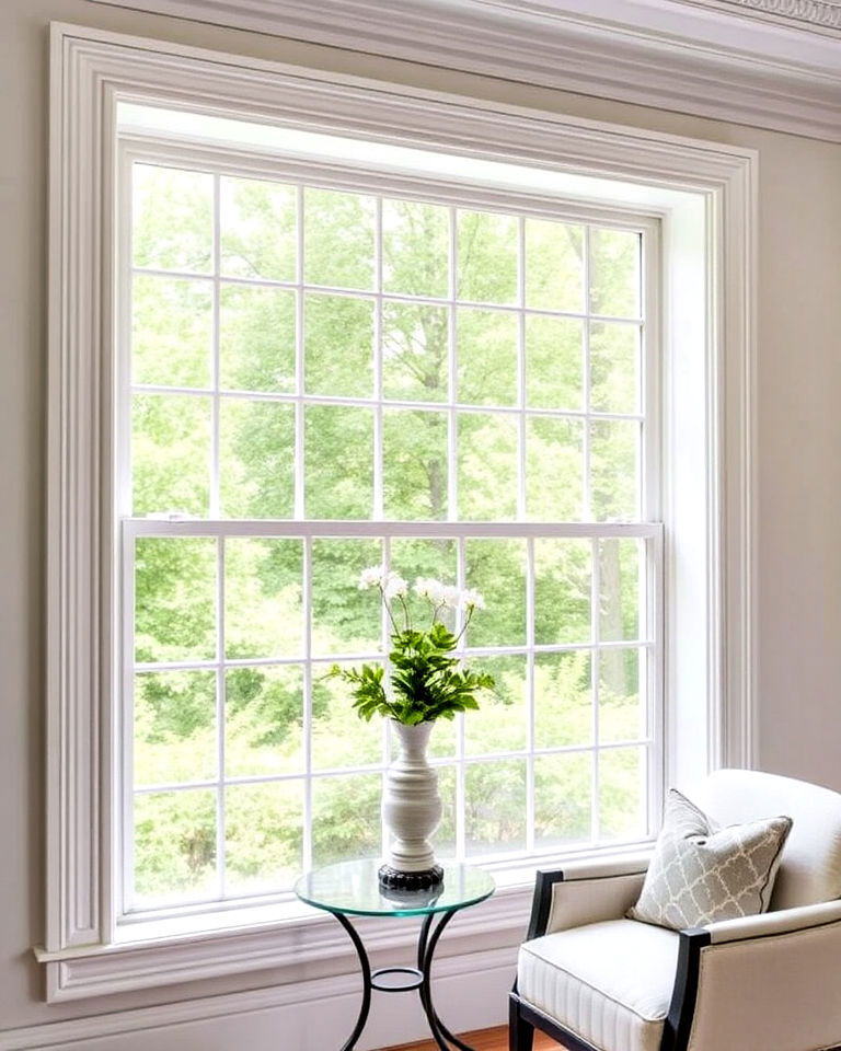 fluted trim to add elegance to your window - 30 Window Trim Ideas