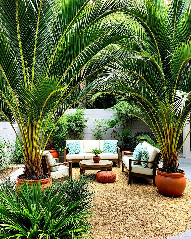framing outdoor seating areas for relaxation zones - 15 Pine Straw Landscaping Ideas