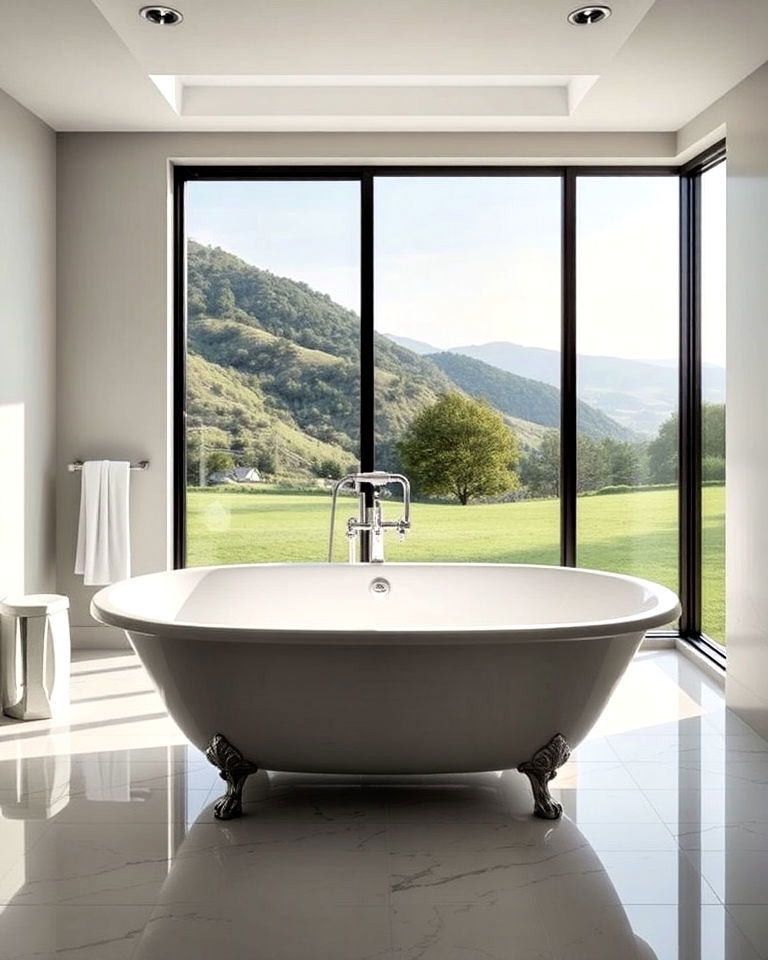 freestanding statement bathtub - 30 Dream Bathroom Ideas
