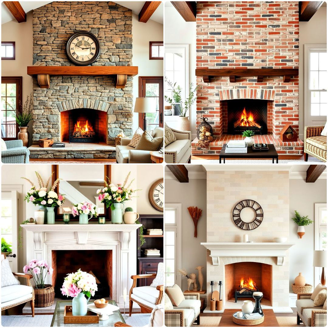 25 French Country Fireplace Ideas For Rustic Living Room Decor