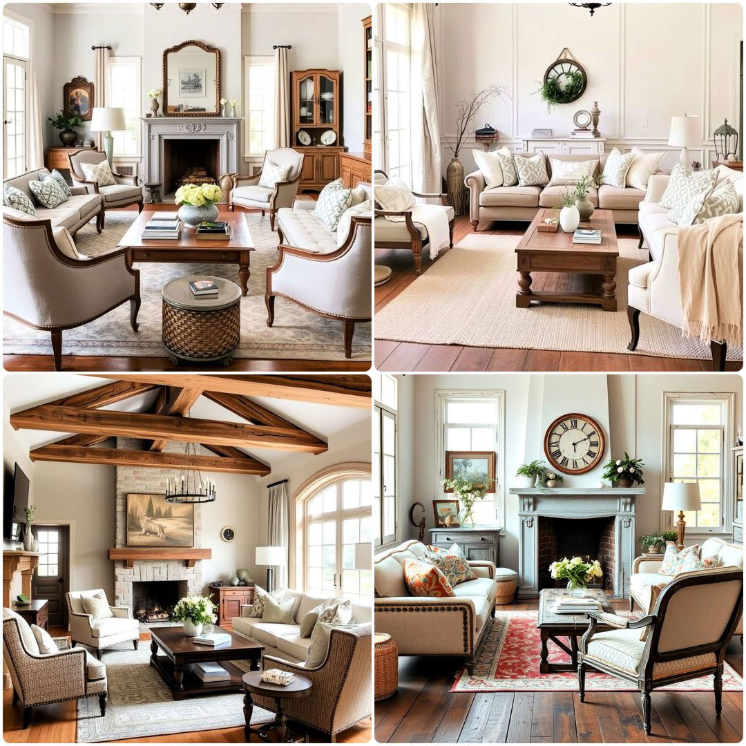 french country living room ideas