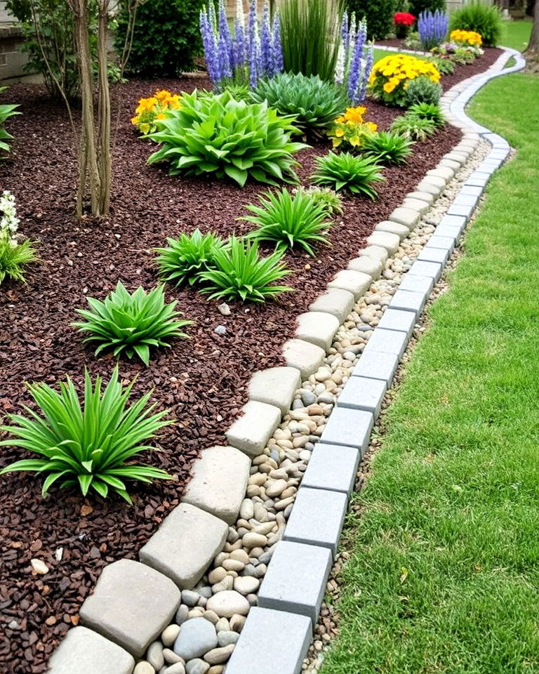 french drain for garden edging - 15 French Drain Landscaping Ideas