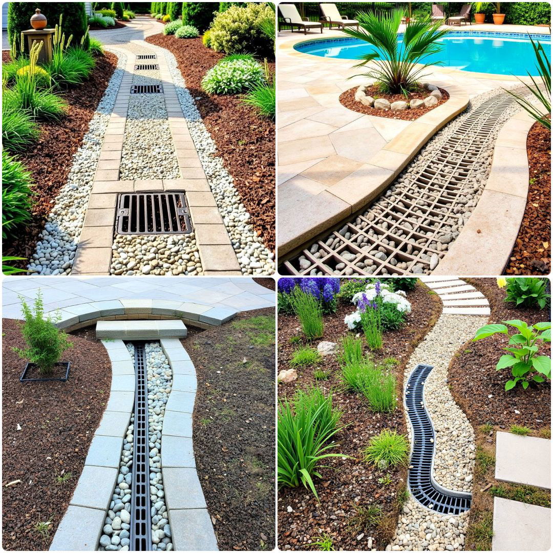french drain landscaping ideas