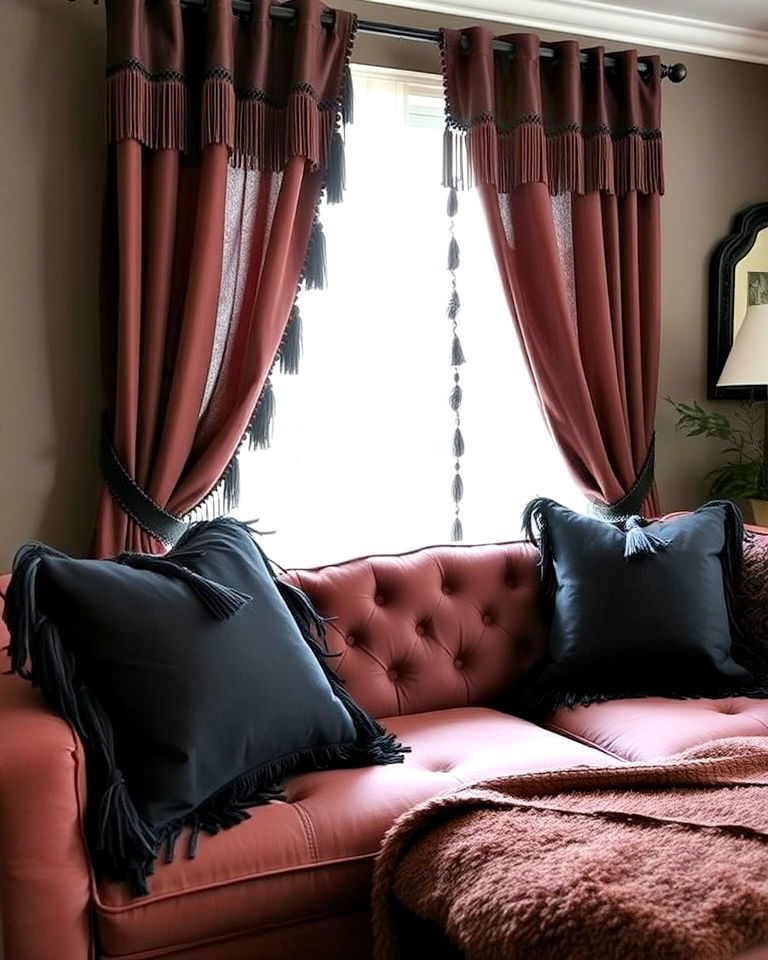 fringe and tassel details gothic boho decor - 20 Gothic Boho Decor Ideas