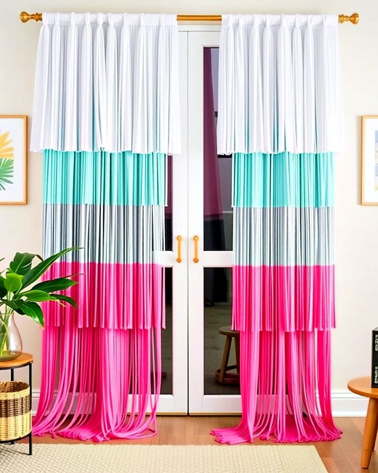fringe doorway curtains for retro vibes - 20 Doorway Curtain Ideas