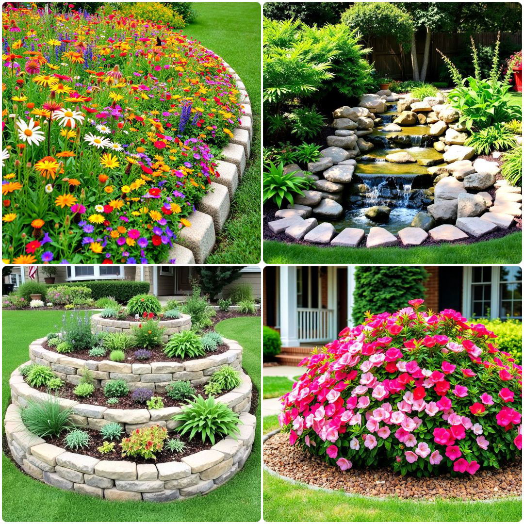 front yard berm ideas