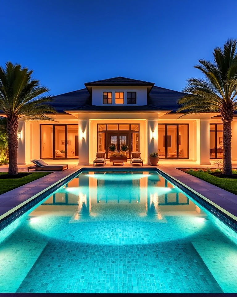front yard geometric pool - 15 Front Yard Pool Ideas