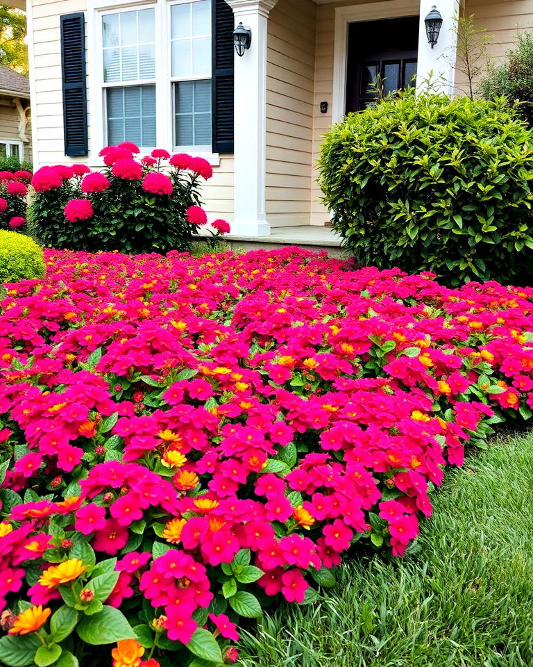 front yard lantana as ground cover - 15 Front Yard Lantana Landscaping Ideas