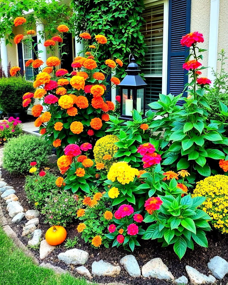 front yard seasonal lantana displays - 15 Front Yard Lantana Landscaping Ideas