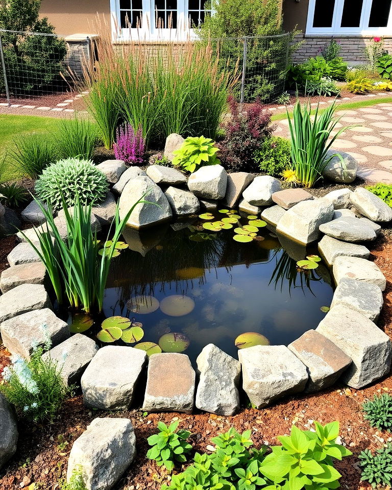 front yard wildlife friendly pond - 15 Front Yard Pond Ideas