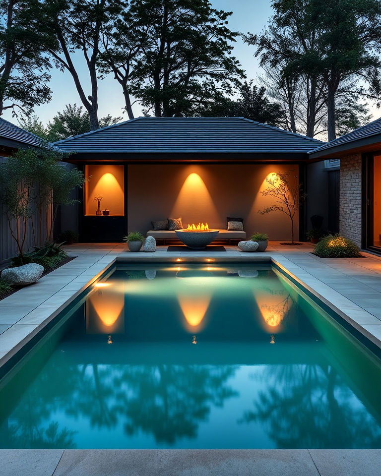 front yard zen inspired pool - 15 Front Yard Pool Ideas