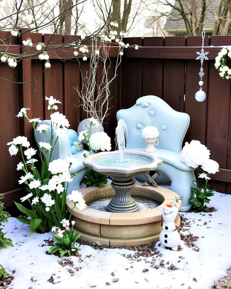 frozen ice disney garden - 15 Disney Garden Ideas