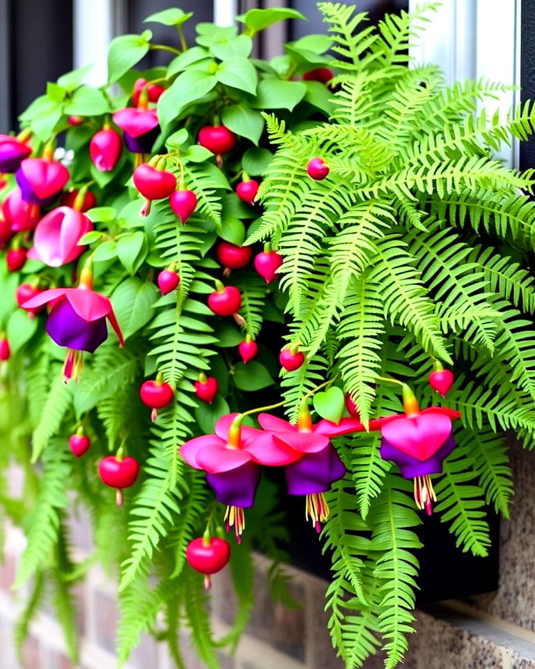 fuchsias and asparagus fern for window boxes fuchsias and asparagus fern for window boxes - 25 Combinations of Window Box Flowers for Shade