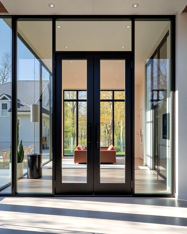 full length glass front doors - 20 Glass Front Doors Ideas