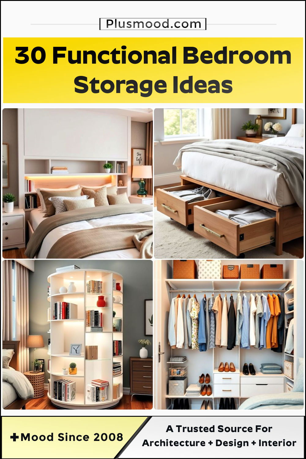 functional bedroom storage ideas