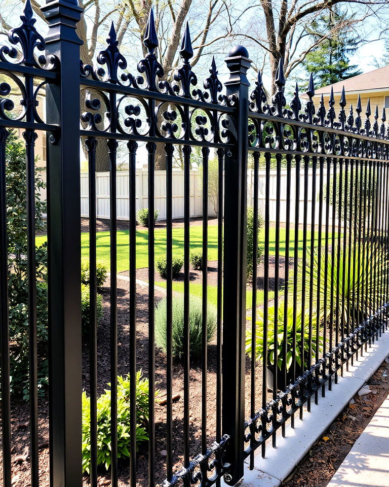 functional wrought iron fence - 40 Types of Fences