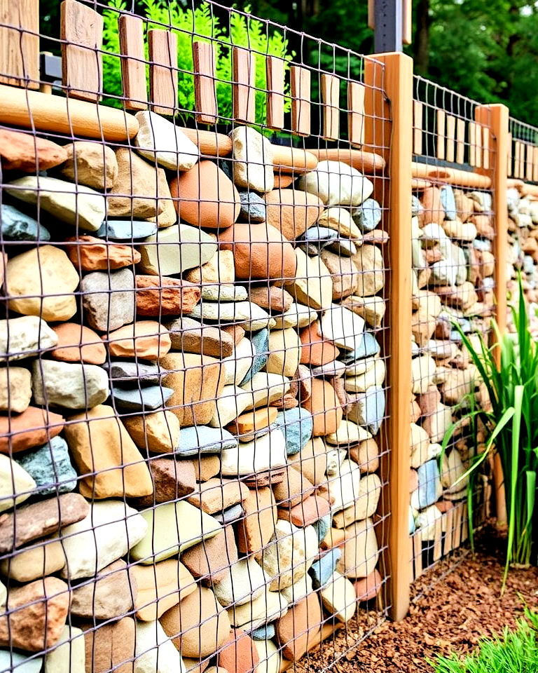 gabion wall for modern landscaping - 20 Outdoor Accent Wall Ideas