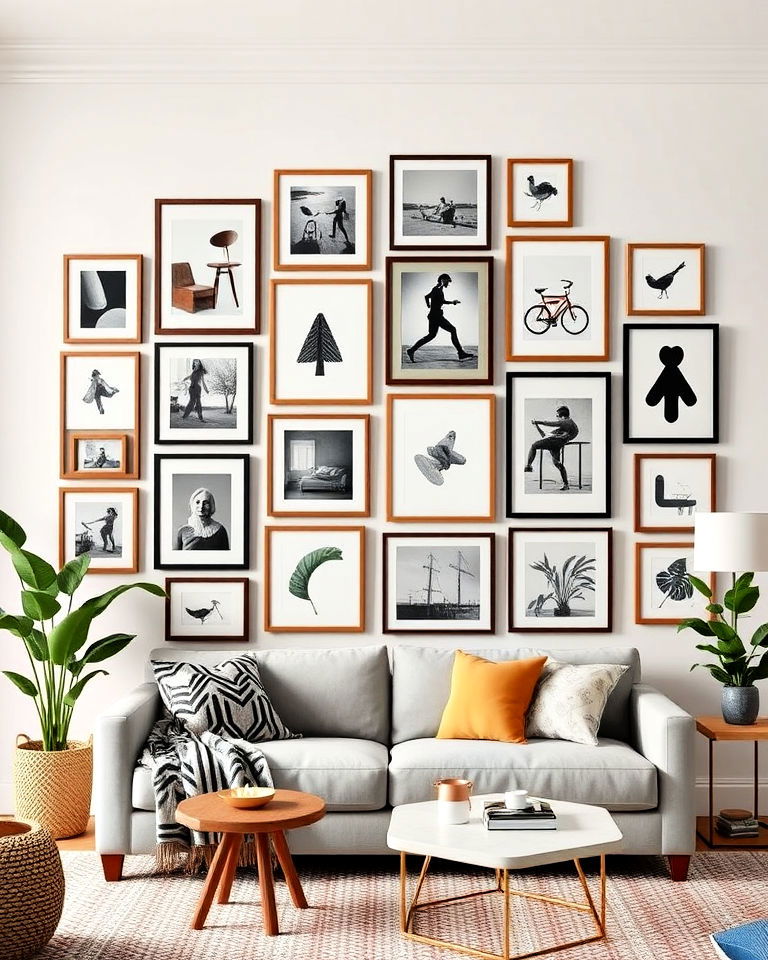 gallery walls with personal flair - 25 Pinterest Interior Design Ideas