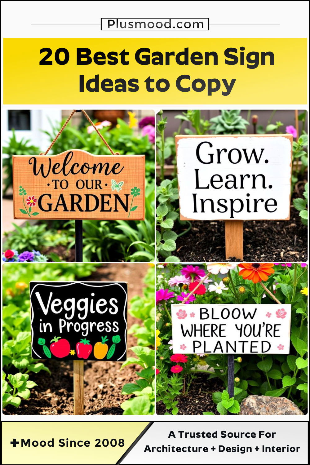 garden sign ideas