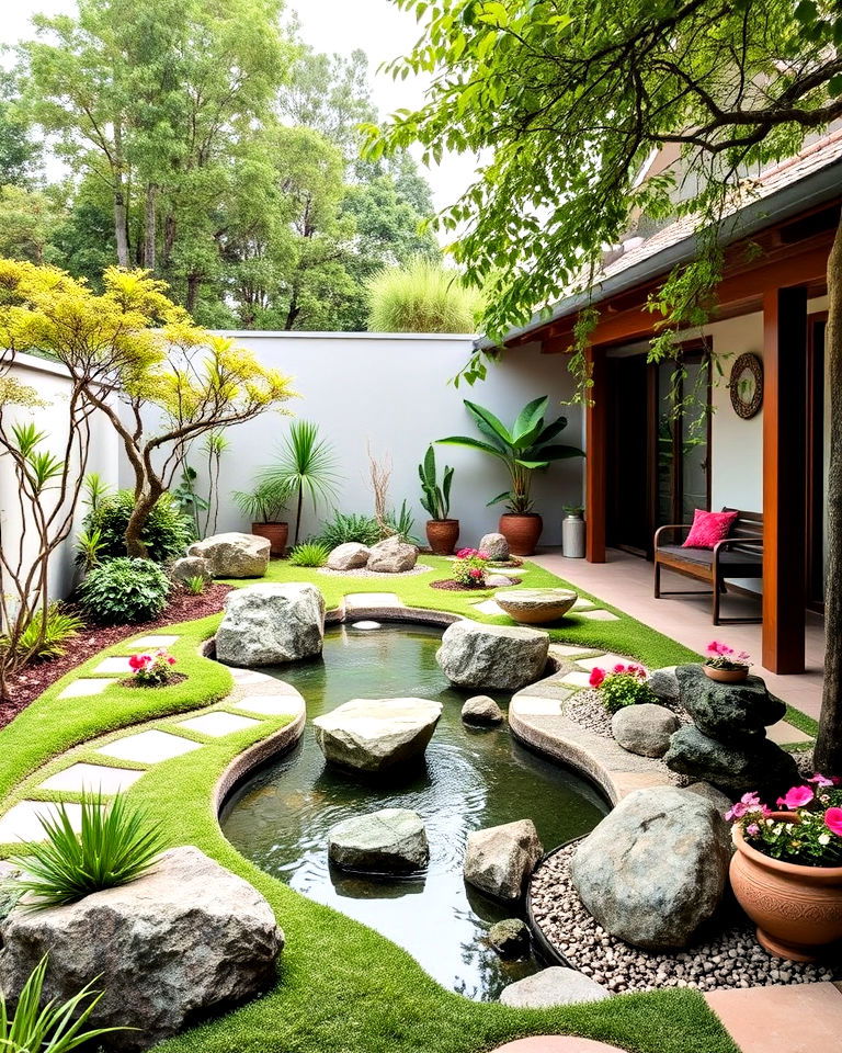 garden with feng shui inspired layout - 25 Asian Landscaping Ideas