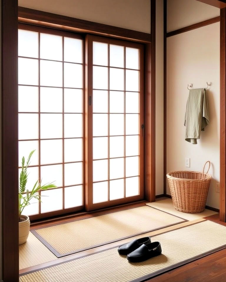 genkan step japanese entryway for traditional functionality - 15 Japanese Entryway Design Ideas