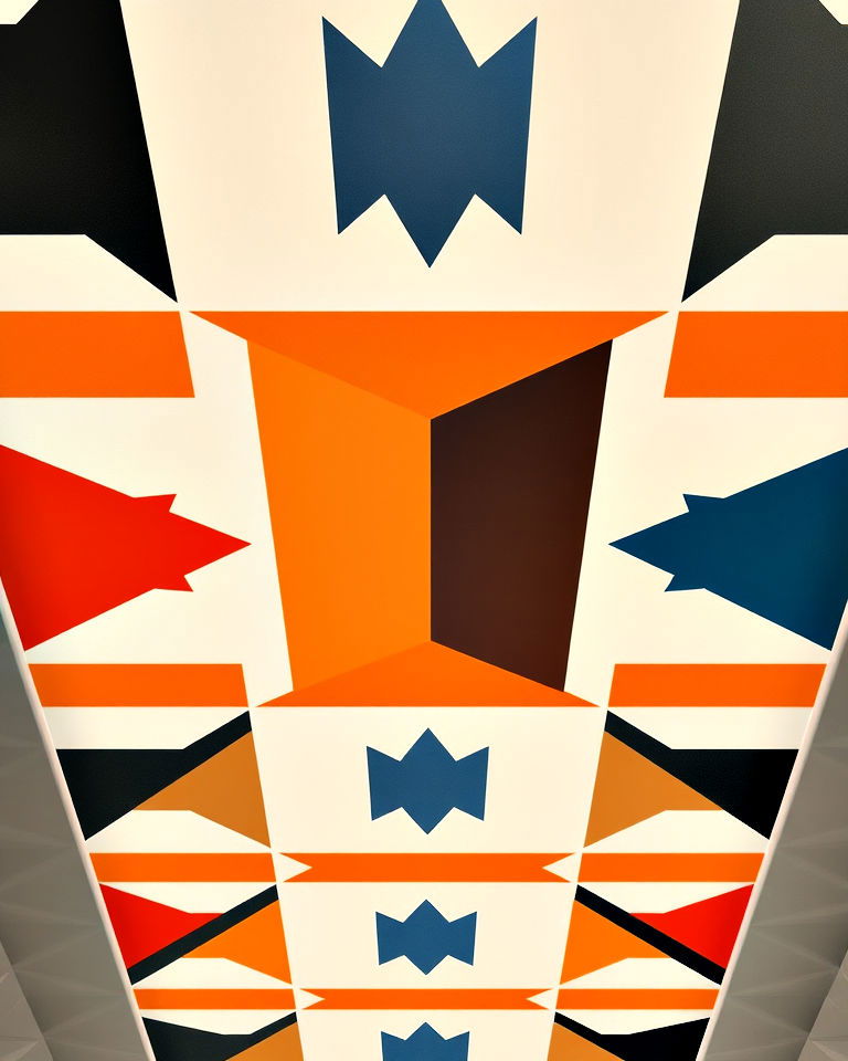 geometric patterns ceiling mural - 25 Ceiling Murals