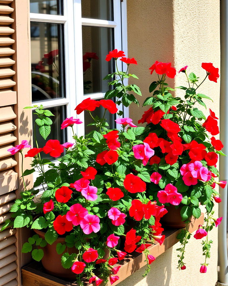 geraniums bring a pop of color to any balcony - 20 Best Balcony Plants