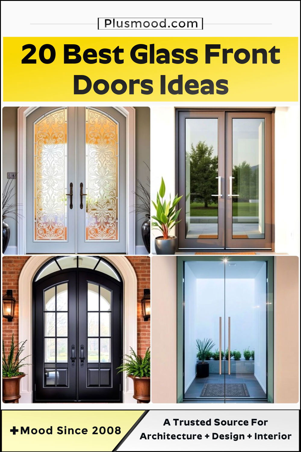 glass front doors ideas