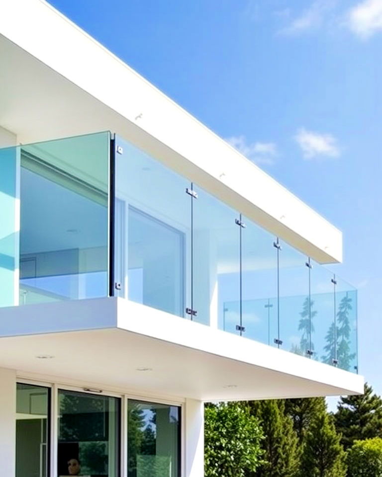 glass railed cantilever balcony - 15 Cantilever Balcony Ideas