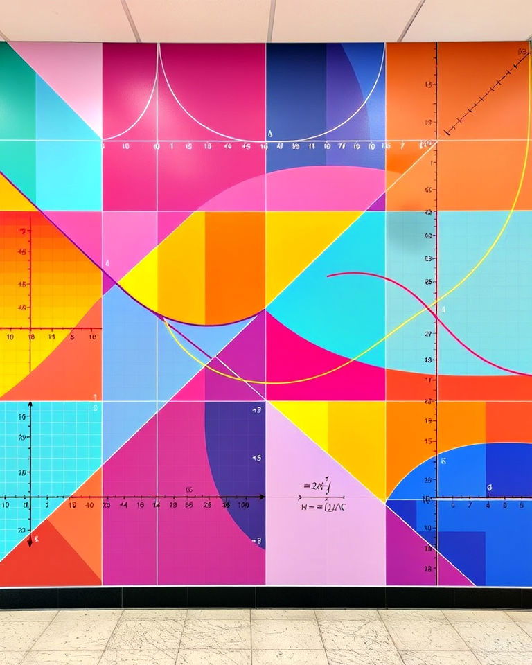graphing adventures math mural - 15 Math Mural Ideas