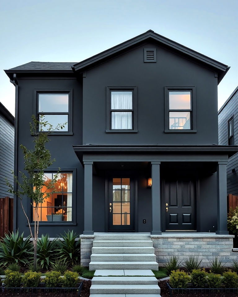 graphite gray chosen by urban chic homeowners