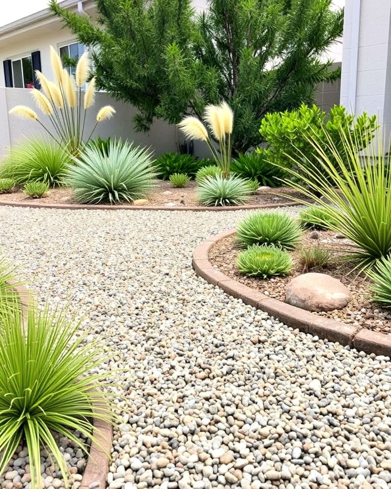 gravel lawn substitute with pea gravel - 20 Pea Gravel Landscaping Ideas