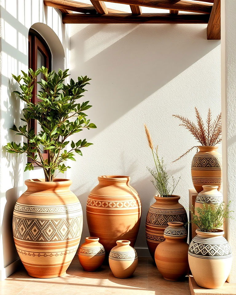 greek ceramic pottery - 25 Greek Style Home Ideas