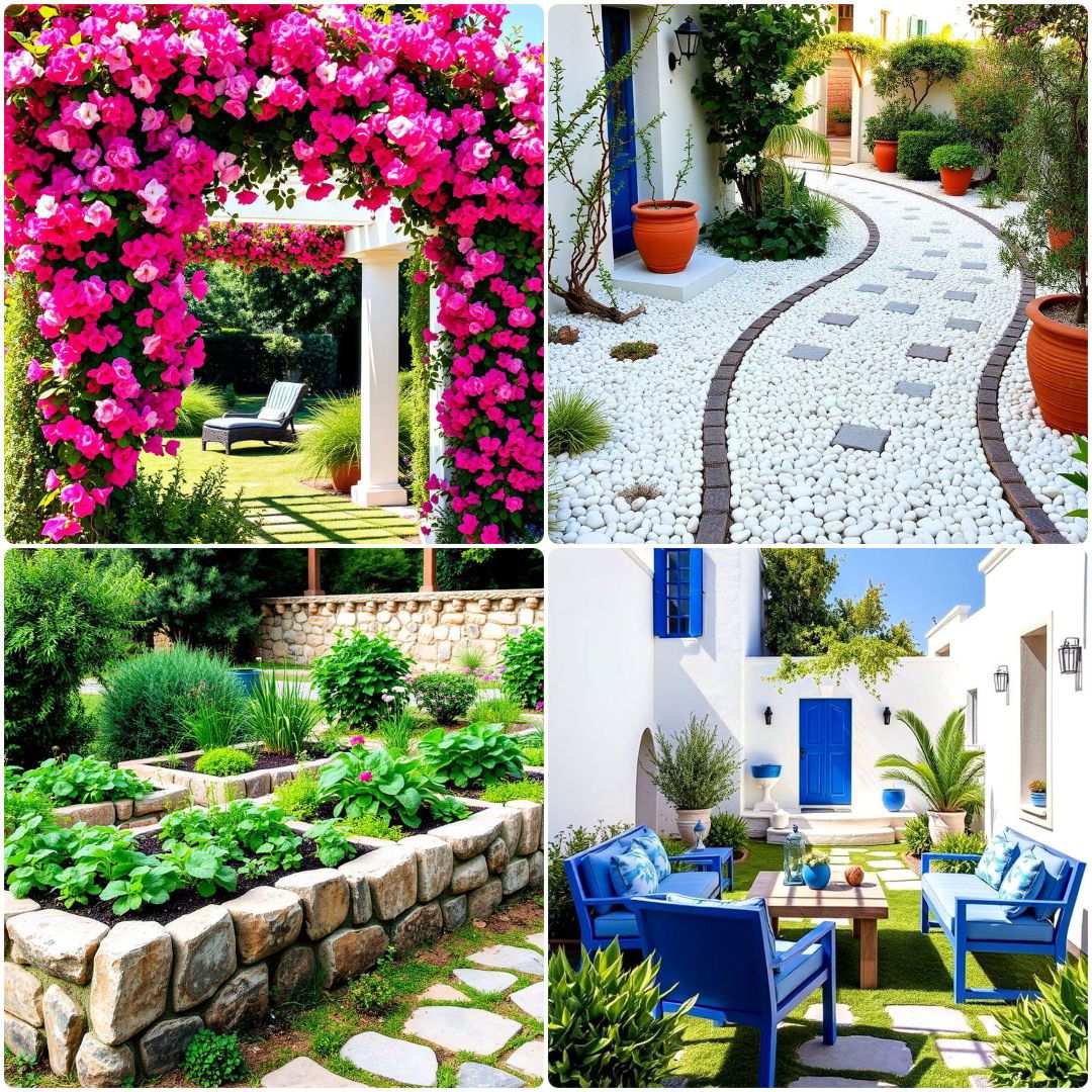 greek garden ideas