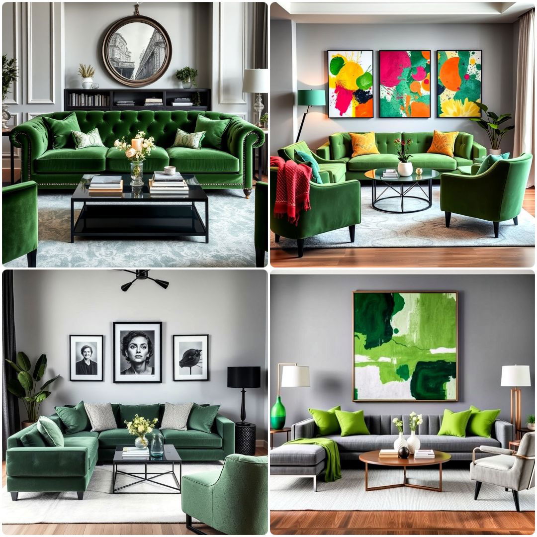 Discover the Top 30 Green and Grey Living Room Ideas Now