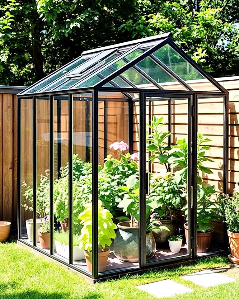 greenhouse inspired enclosed garden - 15 Enclosed Garden Ideas