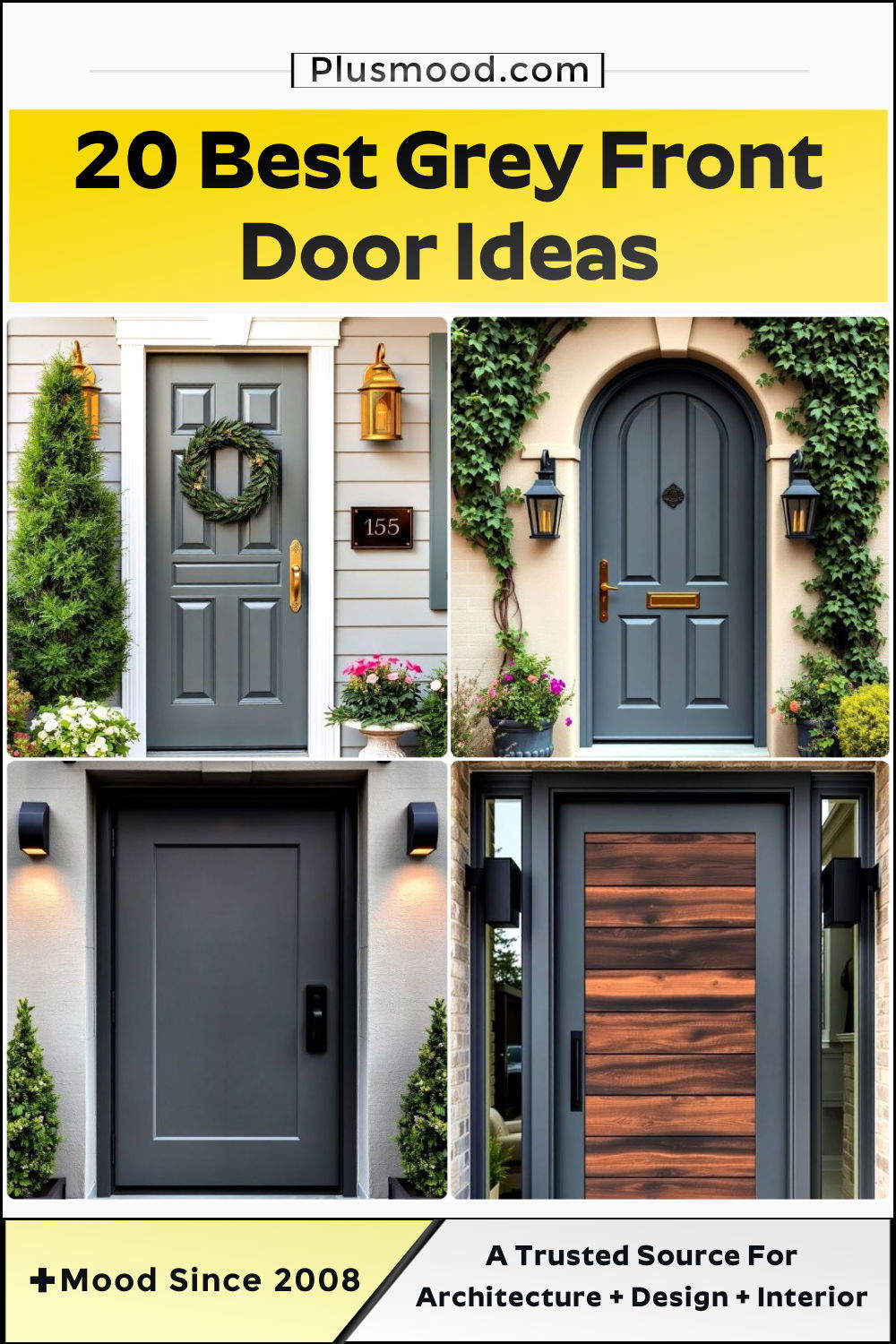 grey front door ideas