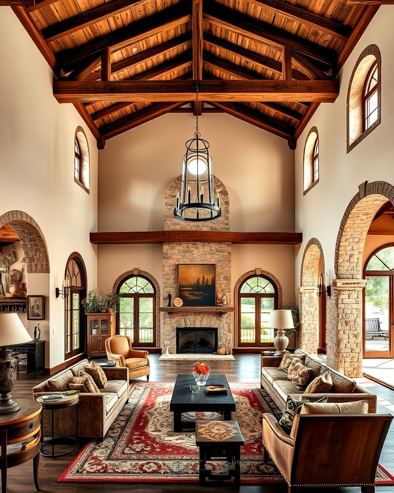 hacienda style interiors home - 25 Mexican Style House Design Ideas