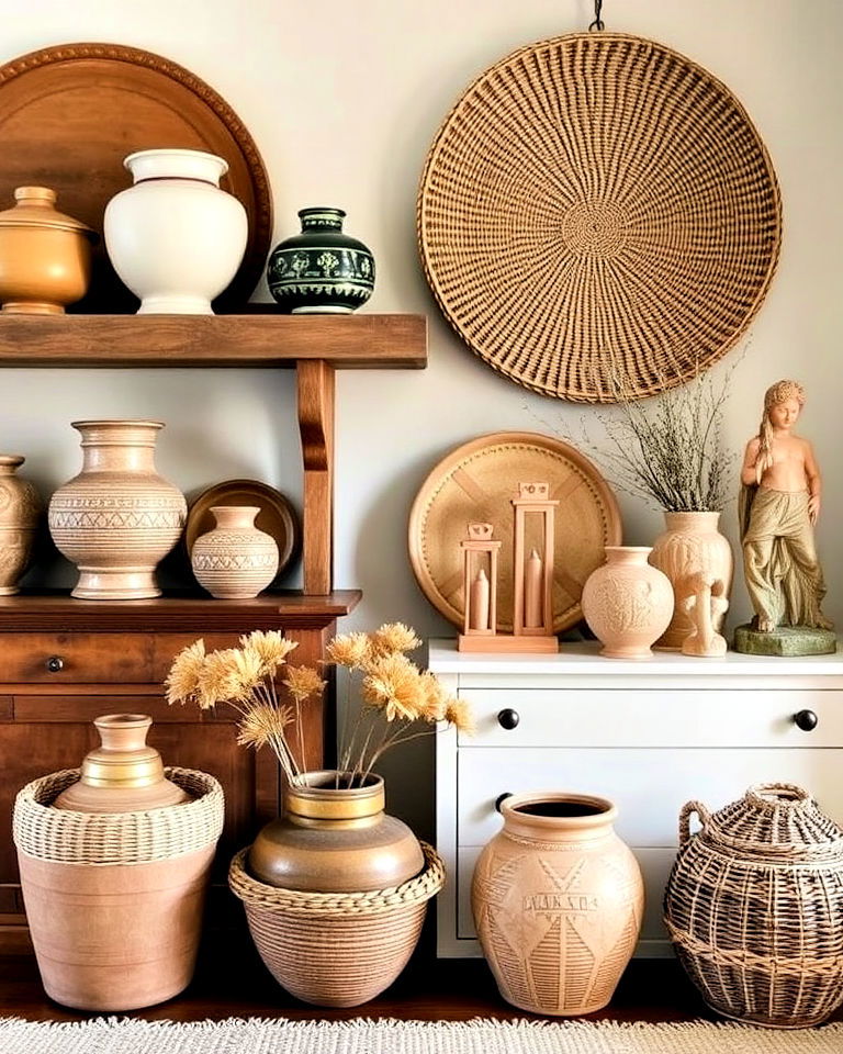 handcrafted decorative pieces - 30 French Country Living Room Ideas