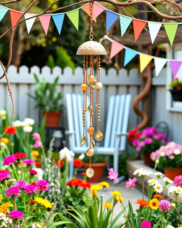 hang spring themed garden decorations - 15 Spring Garden Ideas