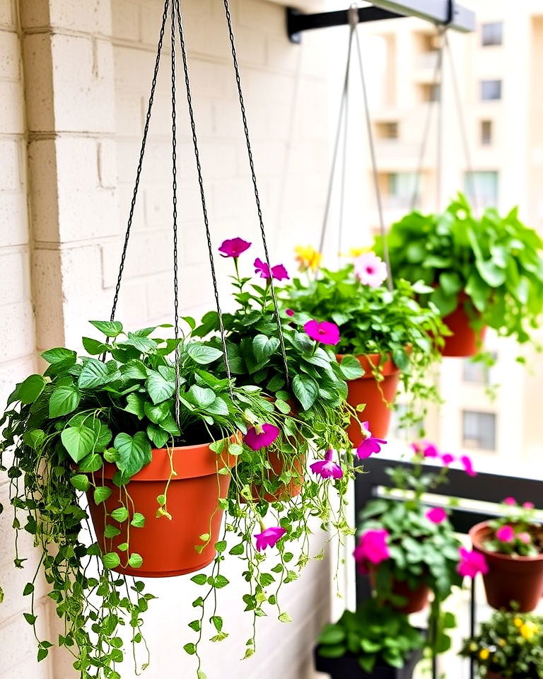 hanging planters for urban garden - 20 Urban Garden Ideas