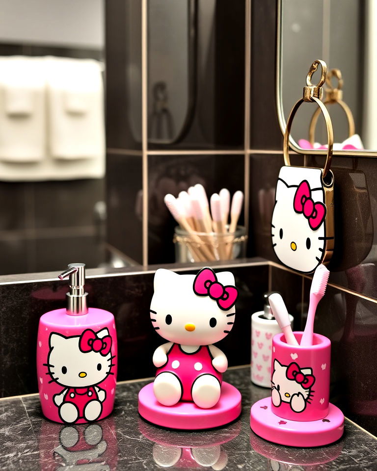 hello kitty bathroom accessories - 15 Hello Kitty Bathroom Ideas