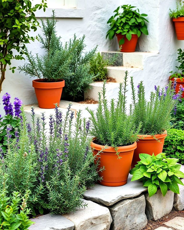 herb gardens with mediterranean flair - 25 Greek Garden Ideas