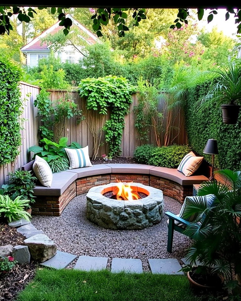hidden fire pit garden for cozy evenings - 40 Secret Garden Ideas